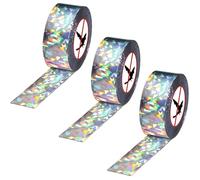 Anti Pigeon Bande Repulsive,3PCS Knocery Bande Répulsive Anti Oiseaux,Bande Répulsive Anti 80M x 4,5CM Double Face Bande Répulsive Anti Oiseaux,Ruban Réfléchissant Double Face Contre Les Oiseaux