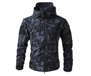Anti Pluie Lestée Laine Blazer Mao Securite Travail Matelassée Bombardier Mode Chaude Veste Homme Impermeable Winter Us Aviateur Chauffante Vetement Pluie Velo Motif Serpent M