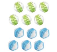 Anti Poil Machine à Laver,12 PCS Attrape Poils Machine a Laver Boule Anti Poil Balle de Lavage pour Vêtements et la Literie