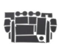 Anti Poussière Antidérapant pour Nissan pour Serena C27 pour Epower 2022 Tapis Porte Antidérapant en Silicone Dessous Verre Résistant À La Saleté(Bianco)