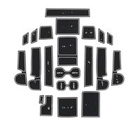 Anti-poussière Tapis Voiture pour CRV 2017-2020 Accessoires Décoration Intérieure Tapis Anti-poussière Anti-salissure Antidérapant Fente Porte Tasse Coussinets en Caoutchouc(Bianco)