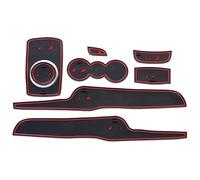 Anti-poussière Tapis Voiture pour Fiesta 2009 2010 2011 2012 2013 2014 Tapis Rainure Porte en Caoutchouc Coussin Fente Rangement Dessous Verre Autocollant Anti-poussière