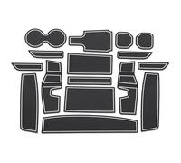 Anti-poussière Tapis Voiture pour Ora pour Funky Tapis Antidérapant pour Fente Porte Voiture Rainure Antidérapante Porte-gobelet Accessoires Intérieurs en Caoutchouc(Bianco)