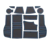 Anti-poussière Tapis Voiture pour Peugeot 2008 E-2008 GT Line 2019 2020 2021 2022 2023 2024 Tapis Antidérapant pour Fente Porte Gobelet Accessoires Style 12 Pièces/Ensemble(Blu)
