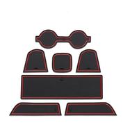 Anti-poussière Tapis Voiture pour Subaru BRZ 2022 Tapis Porte Antidérapant pour Rainures Voiture Coussin en Silicone pour Fentes Portière(Rosso)