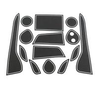 Anti-poussière Tapis Voiture pour Toyota C-HR Chr C HR 2016 2017 2018 2019 2020 Tapis Antidérapant pour Rainure Porte Voiture Accessoire(Bianco)