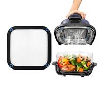 Anti Projection Air Fryer pour Ninja CRISPi FN101EUGY, FN101EUST et FN101EUSG,Garde-boue en acier inoxydable à mailles fines,Protection Efficace de la Spirale Chauffante