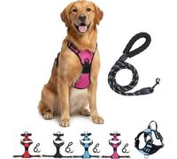 Anti Pull Dog Harness, Adjustable Anti Pull Dog Harness with Control Handle, Comfortable Reflective Vest, Front and Back Tie, Secure Harness for Dogs