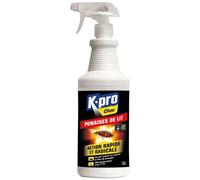 KAPO Pulvérisateur anti-punaises de lit – Action rapide, radicale, longue durée 3 mois – 1 L