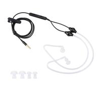 Anti-rayonnement 3,5 mm Air Tube acoustique Ecouteurs Micro pour téléphone portable Noir