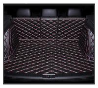 Anti Rayures Doublure pour Jaguar E-Pace 2018 Tapis Coffre À Couverture Complète Couverture Coffre Voiture Pad Doublure Chargement Tapis Intérieur(Black-Red)