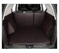 Anti Rayures Doublure pour Lincoln pour Navigator LWB 2018-2023 Tapis Coffre Voiture Personnalisés Tapis Doublure Chargement(Noir Rouge)