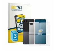 3 Pièces Vitre de Protection Mat pour Samsung Galaxy Z Flip 8 (Avant+Arrière)