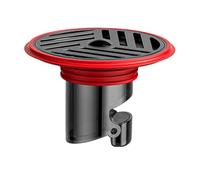 Anti-refoulement de vidange de Sol, Valve Anti-Odeur en Acier Inoxydable 6,8 x 6,8 x 4,5 cm, Bouchon de Baignoire pour buanderie, buanderie, Salle de Bain, Baignoire, bac de Douche, sous-Sol