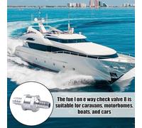 Anti-Retour à Vide - Pièces Unidirectionnelles En Aluminium - Soupape de Non-Retour pour Voiture | pour Applications Marines, Bateaux, Automobile, Équilibrage de Pression, Caravanes, Camping-Cars