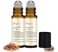 Anti Rides Express Castor Oil Homme,Anti Cerne Sous Les Yeux Homme Castor Oil,Roller Anti Cerne Essence,Huile De Castor Et Huile Essentielle Pour Les Yeux à L'encens,Pour Les Cernes Et Les Poches (2)