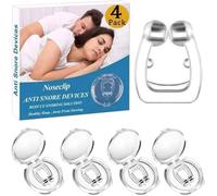 Anti Ronflement Dilatateur Nasal, Clip Nasal 4 PCS Silicone Magnétique Pince Ronflement Peut Soulager le et Dormir Suffisamment, Nasal Pince Nez Dispositif Améliore la respiration et Réutilisable.