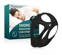Anti Ronflement Efficace,Chin Strap,Anti-ronflement Mentonnière, Dispositifs Anti Ronflement,Solution Ronflements Réglable Mentonnière pour Aide Sommeil Réduction Ronflement Mentonnière, Noir, 1PC