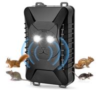 Anti Rongeur Voiture, Ultrason Souris Et Rats, Anti Fouine, Ultrason Souris Et Rats avec Flash LED,3 Modes d'alimentation Connexion à La Batterie 12v De La Auto, pour Taupe Fouine Souris Et Rats