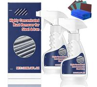 Anti Rouille Metal, Highly Concentrated Steel Rust Remover, Dissolvant De Rouille Haute Performance Pour Métal, Derouillant Puissant Et Bombe Antirouille, Derouillant Puissant Pour Métal (2PC)