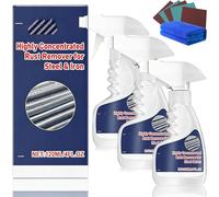 Anti Rouille Metal, Highly Concentrated Steel Rust Remover, Dissolvant De Rouille Haute Performance Pour Métal, Derouillant Puissant Et Bombe Antirouille, Derouillant Puissant Pour Métal (3PC)