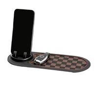Anti-Rutsch Armaturenbrett Matte Organisateur Ablagepad Mit Handyhalter Und Parknummer, Flexibles Rutschfestes Design | Für Auto LKW Fahrzeug Innenbereich Navigation Schlüssel Zubehör