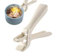 Anti Scalding Dish Plate Gripper - 16x3.5cm Compact Tool, ABS Clamp, Heat Resistant Hot Pan Lifter with Non Slip Ergonomic Handle | Kitchen Tongs Holder for Air Fryer and Steamer Cookware