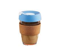 Anti-scalding Transparent Mug Glass Coffee Cup Milk Double Creative Heat Resistant pour Café(Green)