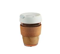 Anti-scalding Transparent Mug Glass Coffee Cup Milk Double Creative Heat Resistant pour Café(WHITE)