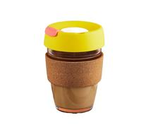 Anti-scalding Transparent Mug Glass Coffee Cup Milk Double Creative Heat Resistant pour Café(Yellow)