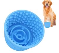 Anti-Slip Dog Bowl, Interactive Feeder Bowl, 4.33x4.33in Slow Eating Bowls, Anti-Gulping Design, Healthy Feeding for Small Medium Large Breeds, Prevents Bloating