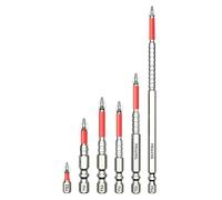 Anti-Slip Drill Bits - 5.91x3.15x0.39 Inches Magnetic Screwdriver Drill Bit Set | Magnetic Screwdriver Bits | Bîts Set of 6 Anti-Slip Hex Shank for Drills Screwdrivers Professional for Construction