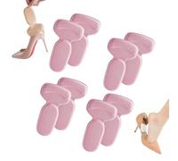 Anti-Slip Heel Liners Soft Cushion Heel Protector Pads for Women Men Shoes, Comfortable Heel Protectors, Stop Heel Slip and Blister (Pink-4pairs)