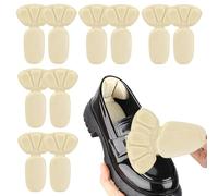 Anti-slip Heel Pads - Heel Cushioning Pads | Teardrop-shaped 2-in-1 Anti-friction Hèel Pađs| 10Pcs Heêl Grips For Shoes Too Big, Prevent Blisters And Friction, High Heêl Inserts, 5 Pairs, Black