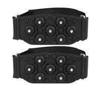 Anti-Slip Ice Crampons - Crampon Grippers with Adjustable Strap | Ice Snow Traction Cleats | 7 Steel Studs Winter Walking Boots Cleats for Hiking Climbing Fishing Mountaineering Outdoor Running