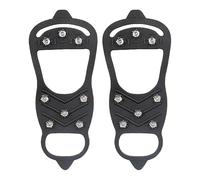 Anti-slip Ice Snow Grips - Easy On-Off Design, 10 Pouce External Traction Crampon, Weatherproof Outdoor Walking Component, Durable Black Polymer Fastener | Traction Tool For Boots & Trainers