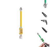 Anti-Slip Magnetic Phillips Bit with Spring, 2025 New Strong Magnetic Durability Screwdriver Drill Bit Set, Magnetic Phillips Bit,No More Slipping of Saw Teeth, for Power Tools, Screws (Yellow 90mm 1)