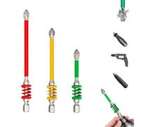 Anti-Slip Magnetic Phillips Bit with Spring, 2025 New Strong Magnetic Durability Screwdriver Drill Bit Set, Magnetic Phillips Bit,No More Slipping of Saw Teeth, for Power Tools, Screws (MIx)
