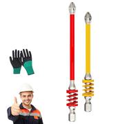 Anti-Slip Magnetic Phillips Bit with Spring, Quick Eject & Strong Magnetic Hex Shank, Impact-Resistant, No More Slipping, Compatible with Electric & Manual Tools (90mm+110mm)