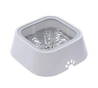 Anti Slip Pet Bowl, Spill Proof Dog Bowls, Large Capacity Dog Dish, Portable Cat Drinking Dish, Dog Bowls with Non Slip Silicone Mat for Cats Puppy Small Medium Dogs, 24.5x8.6 Cm, Gray, Blue