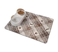 Anti-Slip Pet Feeding Mat, Waterproof Cat Feeder Pad, Absorbent Dog and Kitten Feeding Mats, Quick-Dry Water Dispenser Rug, Waterproof Placemat for Home, Keeps Floors Clean