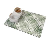 Anti-Slip Pet Feeding Mat, Waterproof Cat Feeder Pad, Absorbent Dog and Kitten Feeding Mats, Quick-Dry Water Dispenser Rug, Waterproof Placemat for Home, Keeps Floors Clean
