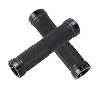 Anti-Slip Rubber Mountain Bike Handlebar Grips with Double Locks | Rubber and aluminum alloy mountain bike handlebar grips featuring Đual locks to stay firmly in place & relieve hand pressure