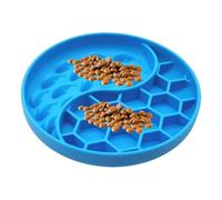 Anti-Slip Silicone Slow Feeder Dog Bowls | Puzzle Design to Slow Eating & Prevent Choking | Ideal for Small & Medium Breeds | Non-Slip Dog Dishes for Healthier Meals