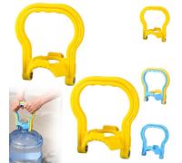 Anti Slip Water Lifter, Universal Ring-Shaped Labor-Saving 5 gallon Water Lifting Handle, Ergonomic Non-Slip Heavy Duty Bottle Carrier, Dual-Mode Design for Easy Carrying (YELLOW 2PCS)
