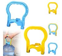 Anti Slip Water Lifter, Universal Ring-Shaped Labor-Saving 5 gallon Water Lifting Handle, Ergonomic Non-Slip Heavy Duty Bottle Carrier, Dual-Mode Design for Easy Carrying (YELLOW+BLUE)