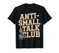 Anti-Small Talk Club Vintage Coffee T-Shirt