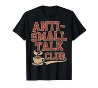 Anti-Small Talk Club Vintage Coffee T-Shirt