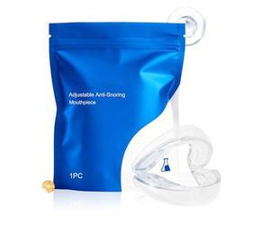 Anti Snoring Devices, Flexible Silicone Sleep Aid Mouthguard, Nighttime Stop Snore Tool for Comfortable Sleep, Adjustable and Safe Men, Women, Father, Mother, Husband, Wife, Adults