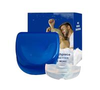 Anti Snoring Mouthpiece, Adjustable Night Guard, Teeth Grinding and Apnea Reliefs Braces, Comfortable Sleeping Mouth Guard for Snore Reduction, Men, Women, Adults, Home, Travel Use